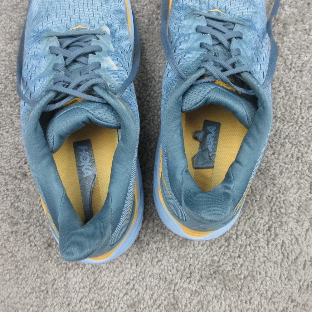 Hoka One One Sneakers Mens Size 12.5 D US Blue Clifton 8 Running Shoes Trainers
